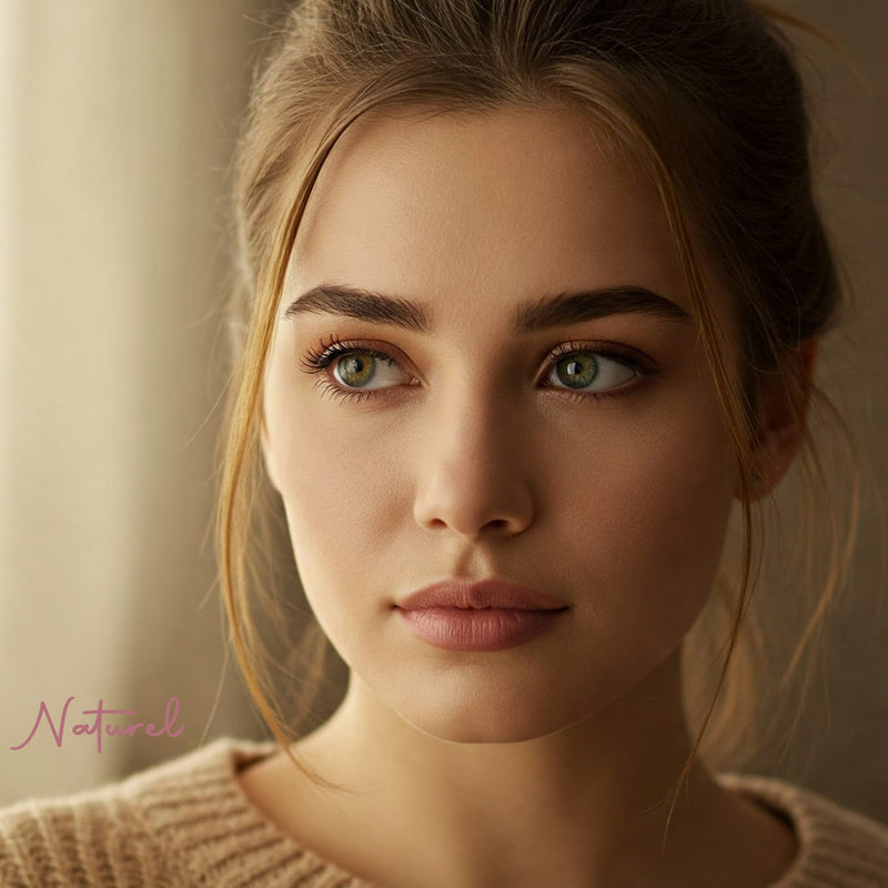 Naturel | Faux cils naturels en fibres de chanvre 100% végétales - Biodégradables - Végan