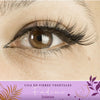 Admirez l'œil gauche magnifique, paré du Faux cils natuels effet intense par Fadime. faux cils naturels en Fibres de chanvre 100% végétales et biodégradables, Végan, douceur durable. Haute qualité, application aisée. Hypoallergéniques, sans paraben, délicats pour yeux sensibles. Réutilisables 40 fois, épaissit, bande transparente en fibres de coton, flexibles. Confort absolu, tenue inébranlable. Redéfinissez le volume