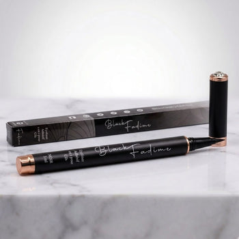 BlackFadime | Eyeliner Adhésif Noir 2 en 1 pour Faux cils - Waterproof - Haute précision - Végan