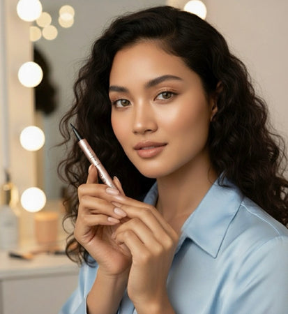 ClearFadime | Eyeliner adhésif transparent pour faux cils  - Waterproof - Haute précision - Végan